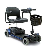 Pride Mobility - Go-Go Elite Traveller - Lightweight Travel Scooter - 4-Wheel - Blue