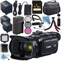 Canon VIXIA HF G21 HFG21 Full HD Camcorder 2404C002 + Lithium Ion Battery Pack + External Rapid Charger + 64GB SDXC Card + 58mm 3 Piece Filter Kit + LED Light + Memory Card Wallet Bundle