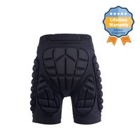 GOHINSTAR Protective Padded Shorts 3D Protection Hip Butt for Ski Skate Cycling Men Women Black