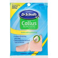 Dr. Scholl's Extra Thick Callus Removers 4 Cushions ea.(Packs of 2)