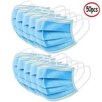 Disposable Earloop Face Mask-Protect Yourself from Dust, Germs and Pollen – Ideal for Medical, Surgical, Catering and Construction Workers (50 PSC)