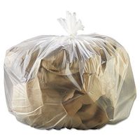 General Supply 333916 High-Density Can Liner 33 x 39 33gal 13mic Natural 25 Bags/RL 10 Rolls/CT