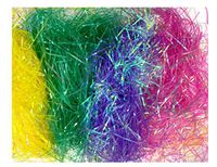 Easter Grass Basket Filler Party Decoration Bundle - 7.5 Oz Total - Iridescent Assorted Brights