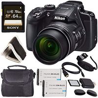Nikon COOLPIX B700 Digital Camera 26510 + Rechargable Li-Ion Battery + Sony 64GB SDXC Memory Card + Soft Carrying Case + Pro Hand Camera Grip + HDMI Cable + Card Reader + Memory Card Wallet Bundle