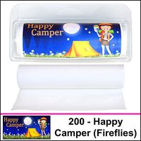 Gotta Tinkle! Mini Travel-Size Toilet Paper Tissue - Travel, Camping, Hunting, Fishing & Nature (3-Pack) (200 Happy Camper Fireflies)