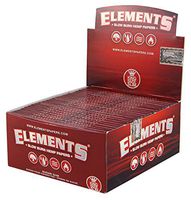 1 box - Elements RED King Size Slim Slow Burn Hemp rolling paper - total 1650 papers