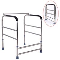Toilet Safety Rail ALY Free-Standing, Bathroom Anti-Skid Aids, Adjustable Height Booster, Easy to Assemble, Suitable for People with Reduced Mobility