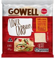 Gowell Lower Carb Wrap 8 Pack X 12