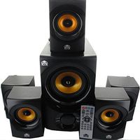 Acoustic Audio AA5170 Home Theater 5.1 Bluetooth Speaker System with FM and 5 Extension Cables
