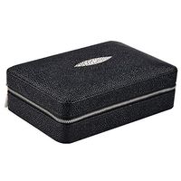 JTYX CIGARETTE CASES PU Cigar Box Ideal Cigar Storage Box for Men and Women Travel Portable Cedar Wood Cigar Humidor Beautiful Gift Can Hold 4 (excluding Cigars)