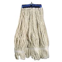 Boardwalk 824C Mop Head Lie-Flat Head Cotton Fiber 24oz White 12/Carton