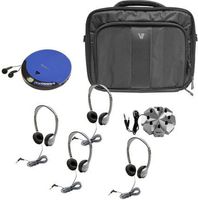 HamiltonBuhl Ultra Portable CD Listening Center, 4 Station