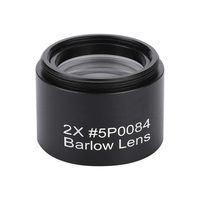 ASHATA Barlow Lens 2X Metal 1.25 Inch Astronomical M28.6 0.6 Thread Barlow Lens for Telescope Eyepieces