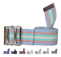 NYOrtho Metal Buckle Gait Belt - Adjustable Machine Washable Strong and Durable Cotton Material Latex Free, Coral, 54"