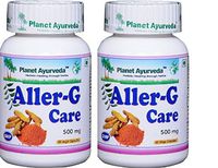 Planet Ayurveda Aller-G Care, 500mg Veg Capsules - 2 Bottles