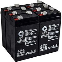 SPS Brand 6V 3.2 Ah Replacement Battery for Panasonic LCR6V34P (6 Pack)