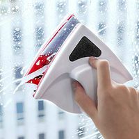 Pstars Double Side Window Cleaner, Glass Wiper Magnetic Cleaning Tools, Glider Washing Glass Cleaning Brush for High-Rise Double Glazed Windows Thickness