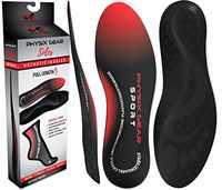 Physix Gear Full Length Orthotic Inserts with Arch Support Men & Women 1PAIR XS