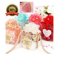 10,25,50 Clear Plastic Tuck Top PVC Boxes Wedding Party Favor(3"x3"x3") (50)
