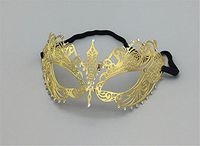 Mardi Gras Party Masquerade Mask,Venice Makeup Dance mask Iron Party Halloween Half face mask Silver-Studded Princess mask Blind Date Golden Prom Masks