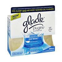 Glade Plugins Crisp Waters Scented Oil Refills - 2 CT