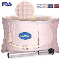 LEAMAI Decompression Back Belt Back Brace Back Pain Lower Lumbar Support Size S,L,XL(25"-55") Four Colors for Men&Women.XL