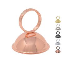 Gray Bunny Place Card Holder, 12 Pack, Rose Gold, Table Cardholder Tabletop Menu Holder Harp-Clip Table Number Holder Recipe Holder Reserved Card Holder, for Restaurants, Weddings, Banquets