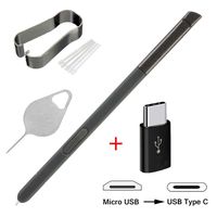 Bestdealing Stylus Touch S Pen Replacement for Samsung Galaxy Tab A 9.7 P550 SM-P550 P555 P350 P355 Touch Pen with Tips Nibs Tweezer Micro USB to Type C Adapter and Needle Repair Part (Gray)