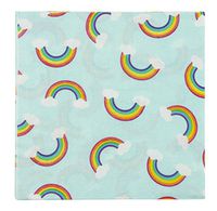 Cocktail Napkins - 150-Pack Luncheon Napkins, Disposable Paper Napkins Rainbow Party Supplies for Kids Birthdays, 2-Ply, Unfolded 13 x 13 inches, Folded 6.5 x 6.5 inches