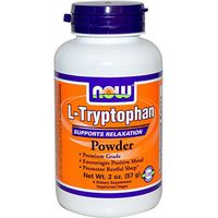 L-Tryptophan, Powder, 2 oz (57 g), From Now Foods