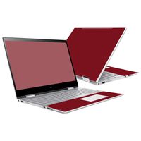 MightySkins Skin Compatible with HP Envy x360 15" (2017) - Solid Burgundy | Protective, Durable, and Unique Vinyl Decal wrap Cover | Easy to Apply, Remove, and Change Styles | Made in The USA