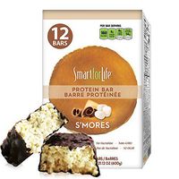 Smart for Life – High Protein, Low Sugar Bar Smores, Gluten Free – Crunchy Meal Replacement bars – 14g Protein – Works with Cookie Diet – Non-GMO - Smores Protein Bar – 12 Count Bars