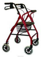 Lightweight Rollator W/Loop Brakes, Rollator Alum W-Loop Brk Bl, (1 EACH, 1 EACH)