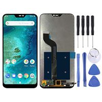 JUNXI Phone case Phone Cover LCD Screen and Digitizer Full Assembly for Xiaomi Redmi 6 Pro (Mi A2 Lite)(Black) (Color : Black)