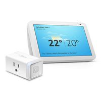 Echo Show 8 (Sandstone) Bundle with TP-Link simple set up smart plug
