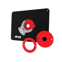 Kreg Precision Router Table Insert Plate w/Level-Loc Rings (predrilled Triton)