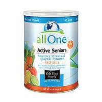 allOne Multiple Vitamin & Mineral Powder, for Active Seniors | Once Daily Multivitamin, Mineral & Amino Acid Supplement w/ 4g Protein | 66 Servings