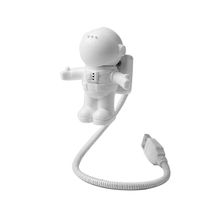 Oguine LED Night Light, 1 Pc Creative Astronaut USB LED Adjustable Night Light Desk Lamp Home Decor White
