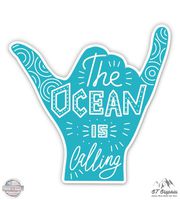 The Ocean is Calling - 3" Vinyl Sticker - For Car Laptop I-Pad Phone Helmet Hard Hat - Waterproof Decal