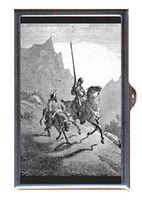 Gustave Dore Don Quixote Rides Decorative Pill Box