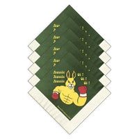 Aussie Fighting Roo Napkins - 25 Pack