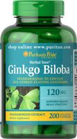 Puritans Pride Ginkgo Biloba Standardized Extract 120 Mg, 200 Count
