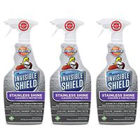 Invisible Shield Stainless Shine-Cleaner & Protector -25 oz- 3 Pack by Clean-X Invisible Shield