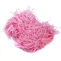 SOURBAN Paper Shred Easter Grass Shredded Tissue Paper Crinkle Paper Shred Filler for Gift Packaging Wrapping Basket,Pink