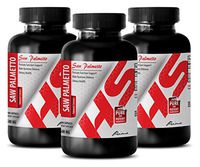 Prostate Support American - Saw Palmetto 500 mg - Natural Extract - Prostate Function Support - Saw Palmetto mg - 3 Bottles (300 Capsules)