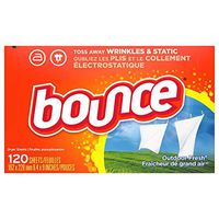 Bounce Fabric Softener Dryer Sheets, Outdoor Fresh Scent, 120 Count