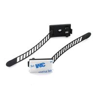 ZRM&E 100pcs Adjustable Self-Adhesive Cable Ties Strap Management Wire Zip Tie Holder Desk Wall Wire Cable Fixer Organizer Black