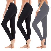 High Waisted Leggings for Women - Soft Athletic Tummy Control Pants for Running Cycling Yoga Workout - Reg & Plus Size