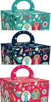 Roger la Borde Elegant Owl Gift Boxes Festive Owls 3- Pack by Roger La Borde