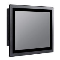 15 Inch LED IP65 Industrial Touch Panel PC,All in One Computer,10 Points Capacitive,Windows 7,Quad Core J1900,(Black),[HUNSN WD14],[1VGA/3USB2.0/1USB3.0/1LAN/3COM/FANLESS],(4G RAM/64G SSD)